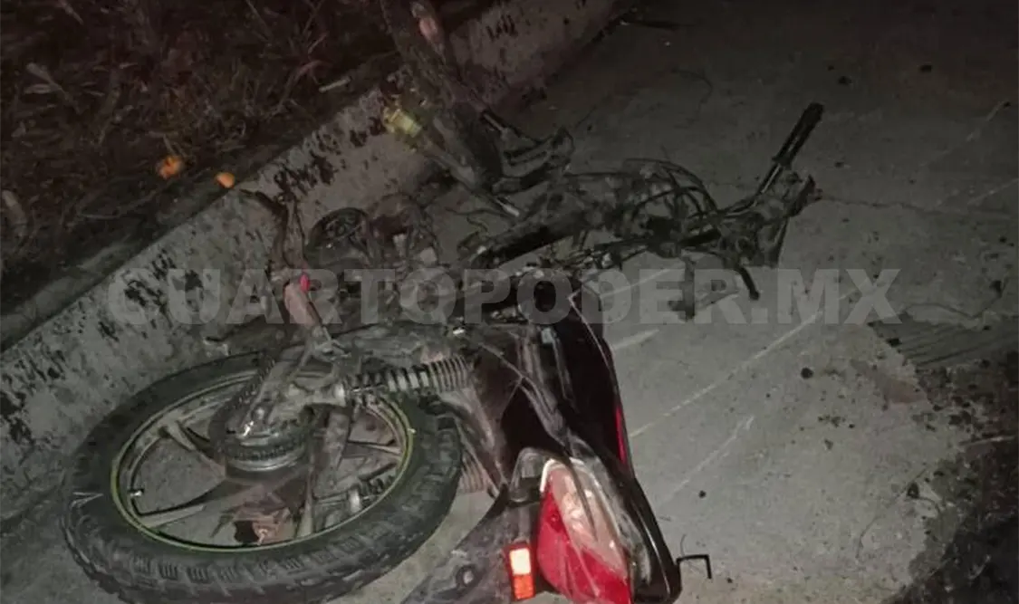Percance cobra la vida de joven motociclista