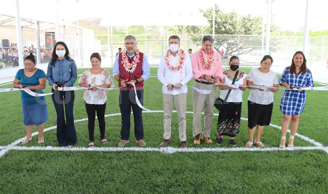 Inauguran rehabilitación de espacio multideportivo