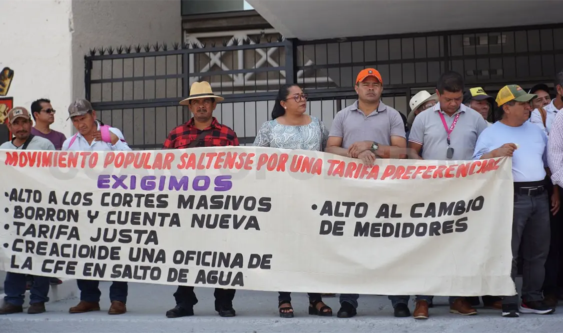 Exigen tarifas de luz justas y condonación de deudas