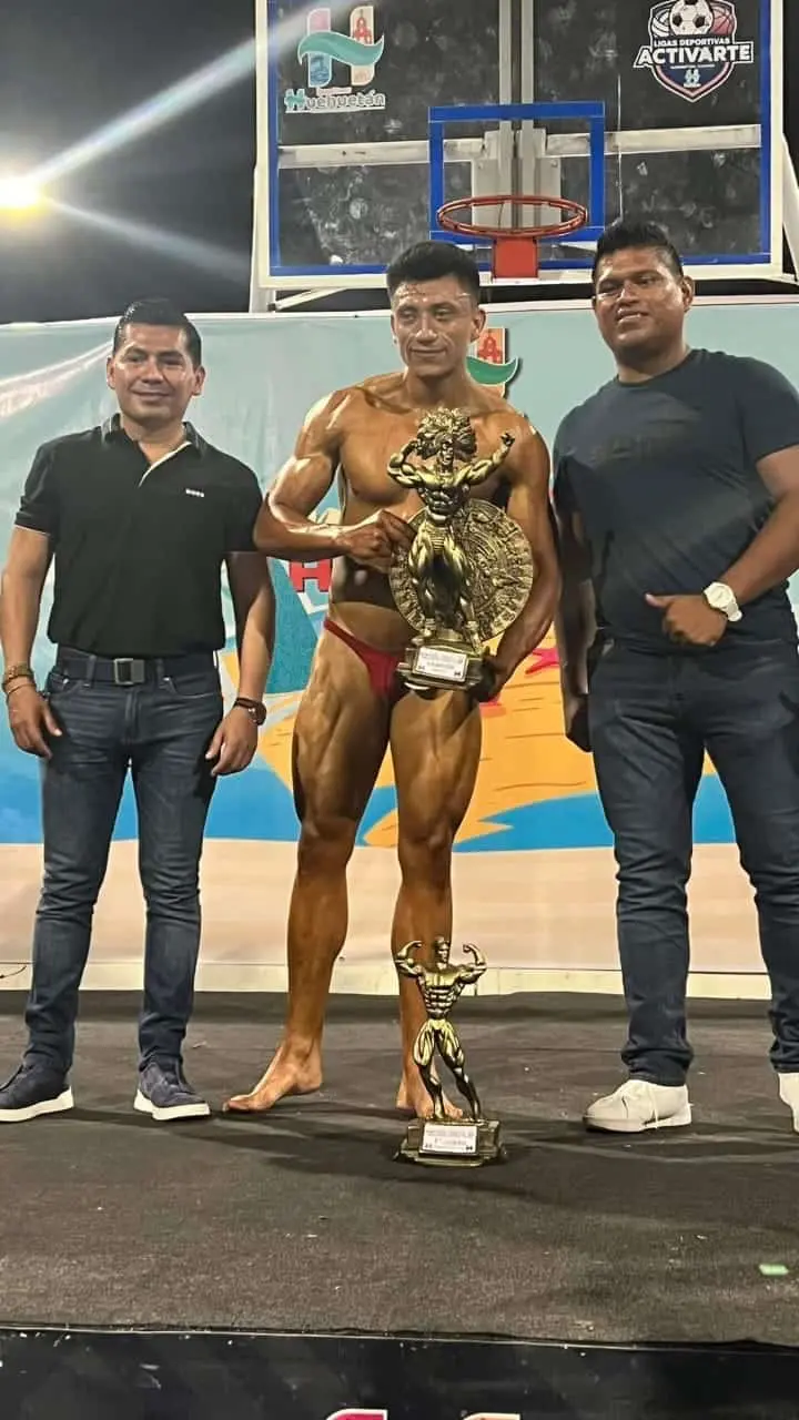 Acciones del Primer Campeonato Estatal de Fisicoconstructivismo y Fitness Copa Huehuetán 2023. Cortesía