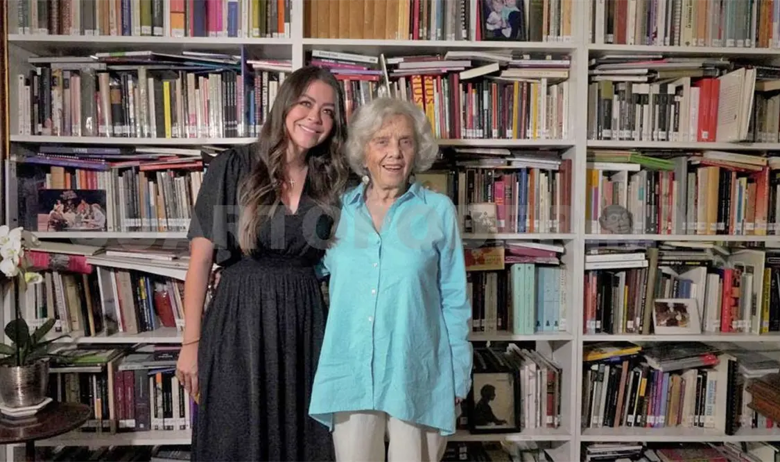 Sasil de León se reúne con Elena Poniatowska