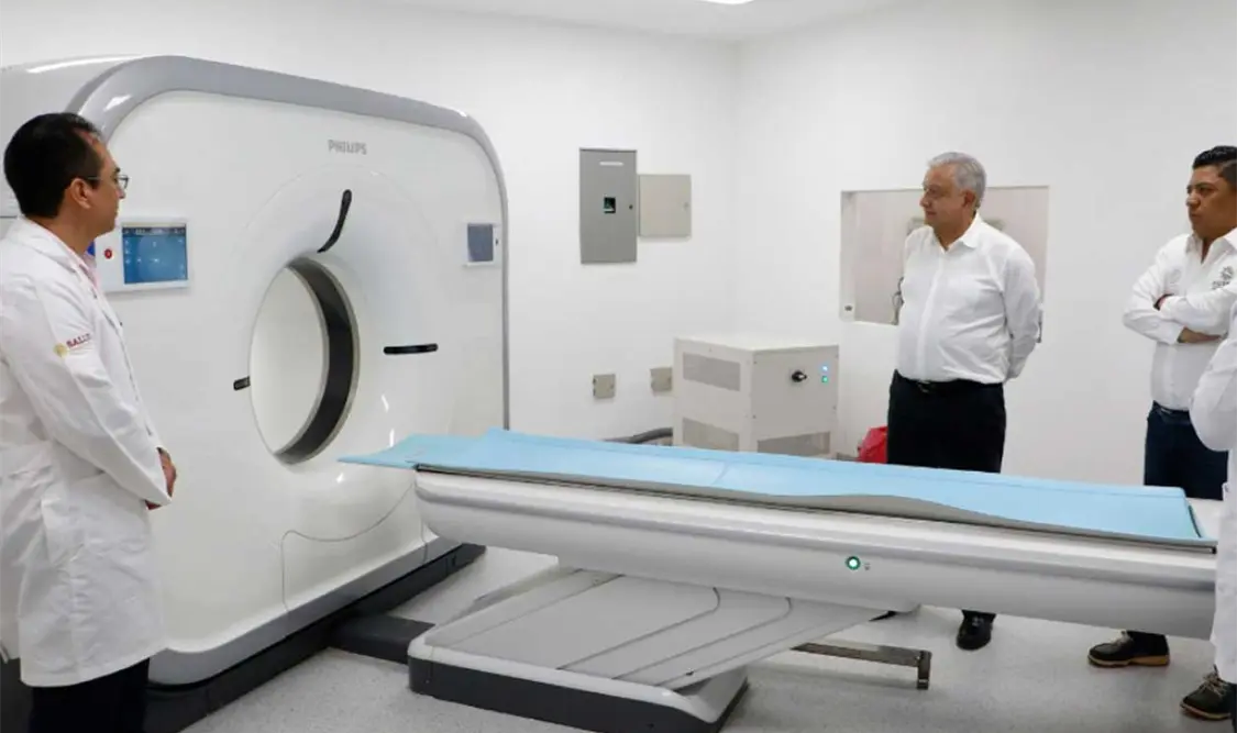 Durante su visita al Hospital General Soledad de Graciano Sánchez, AMLO supervisó el Plan Nacional de Salud IMSS-Bienestar. CP