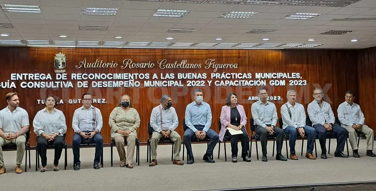 En un acto presidido por el gobernador, Tapachula se posicionó como uno de los mejores municipios en diversos aspectos. CP