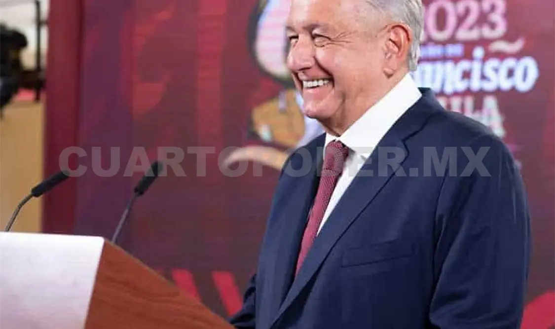 El presidente Andrés Manuel López Obrador en la conferencia mañanera de ayer. CP