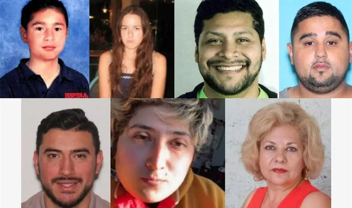 Portal donde el FBI publica las fichas de personas raptadas y desaparecidas. Cortesía