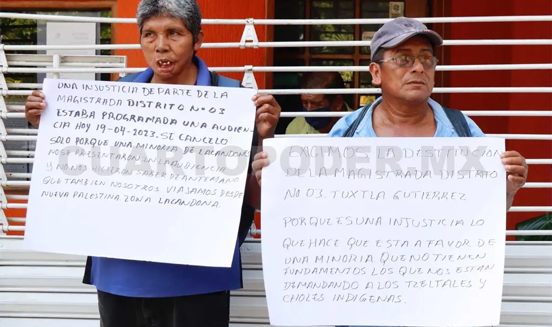 Los lacandones piden que empresarios salgan de su territorio. Diego Pe´rez / CP
