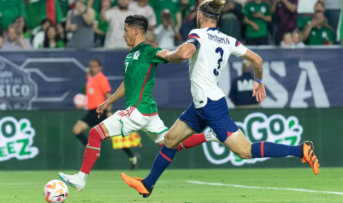 El encuentro fue dominado buena parte por México, pero tuvo fallas. Cortesía