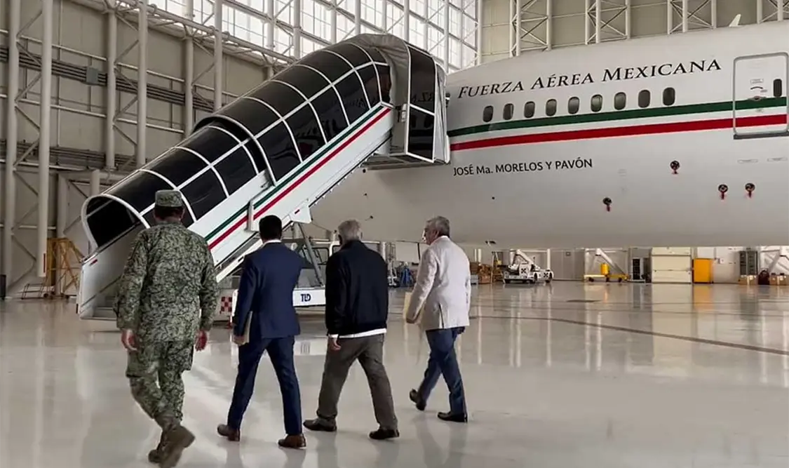 El presidente Andrés Manuel López Obrador celebró la venta del avión presidencial. Cortesía
