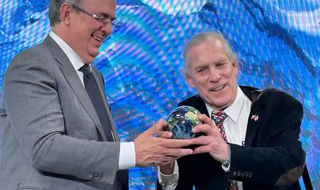 El titular de la SRE ha contribuido al cuidado del medio ambiente. Cortesía