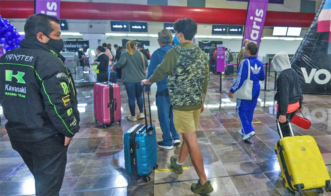 Santa Lucía movió 96 % de los viajeros en rutas dentro del territorio mexicano. Cortesía
