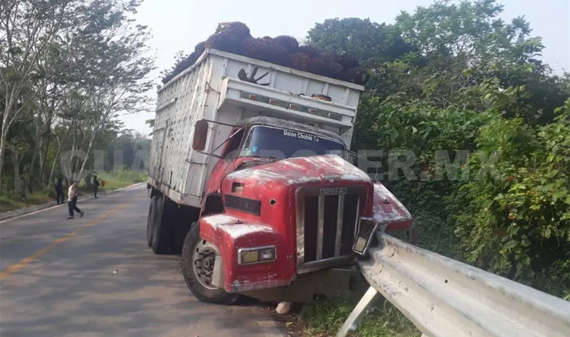 Los hechos ocurrieron sobre el tramo carretero Palenque-Ocosingo, concretamente a pocos metros del poblado Santa María. Genaro Sánchez / CP