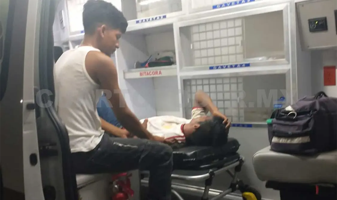 Heriberto Ángel “N” fue vapuleado en la colonia El Progreso; tuvo que ser hospitalizado. Víctor Sánchez / CP