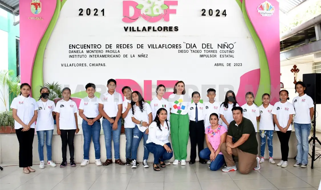 Festejan Día de la niñez en villaflores