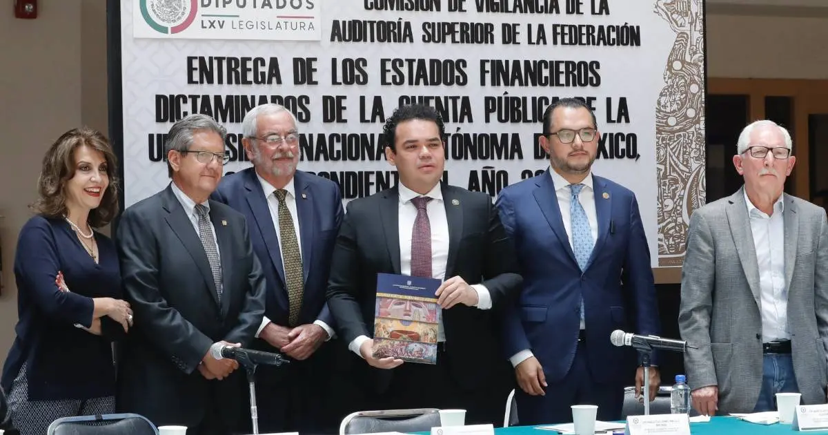 UNAM transparentó los estados financieros de 2022 a diputados. Cortesía