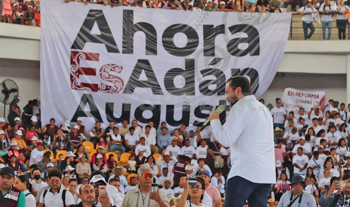 El coordinador dijo que su única tarea es dar a conocer quién es Adán Augusto, no otros asuntos. William Chacón / CP