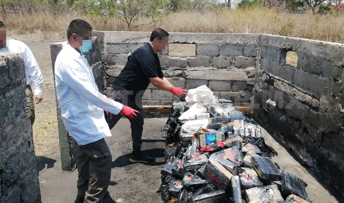 Realizan Sedena y FGR incineración de enervantes