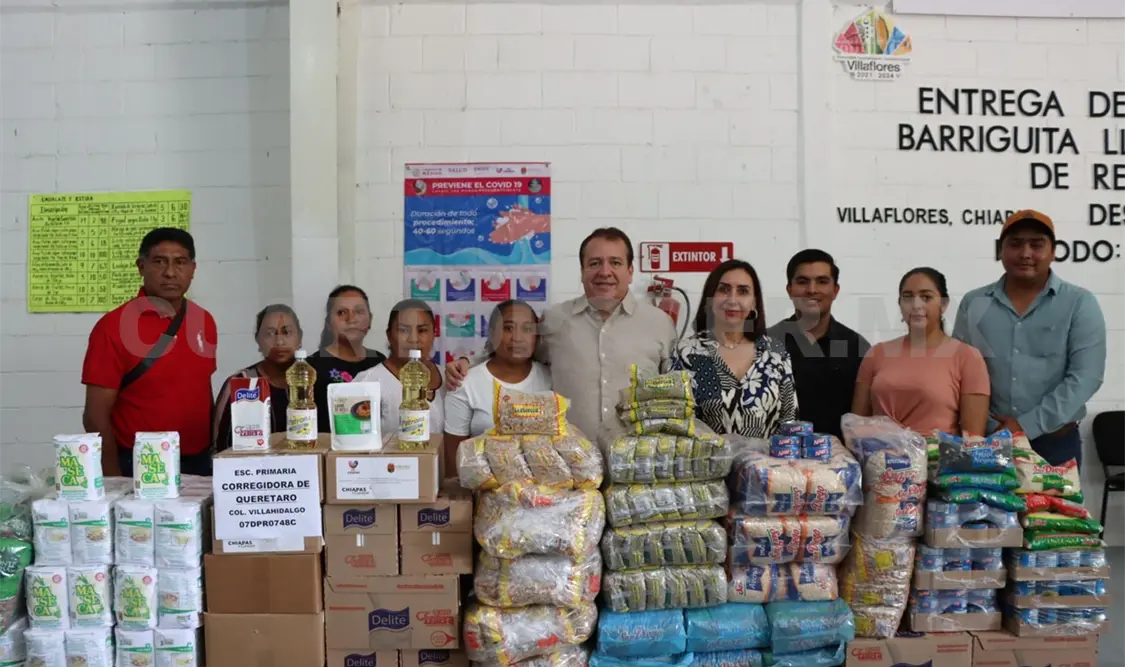 Mariano Rosales entrega insumos alimentarios