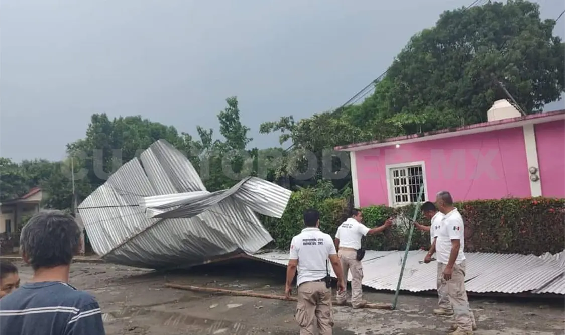 Lluvias y vientos dejan estragos en viviendas