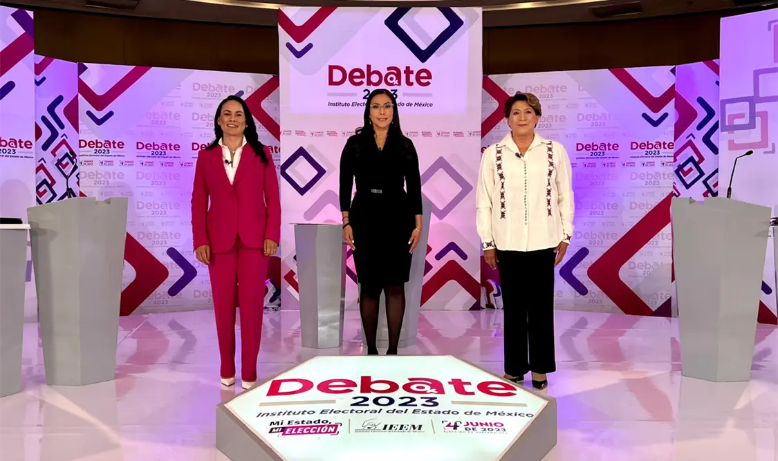 Así fue el segundo debate entre Delfina Gómez y Alejandra del Moral