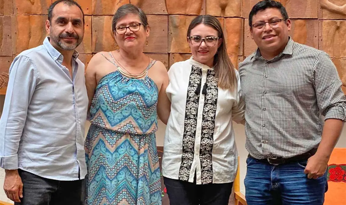 Rueda de prensa en la que dieron a conocer la convocatoria Pacmyc 2023. Cortesía