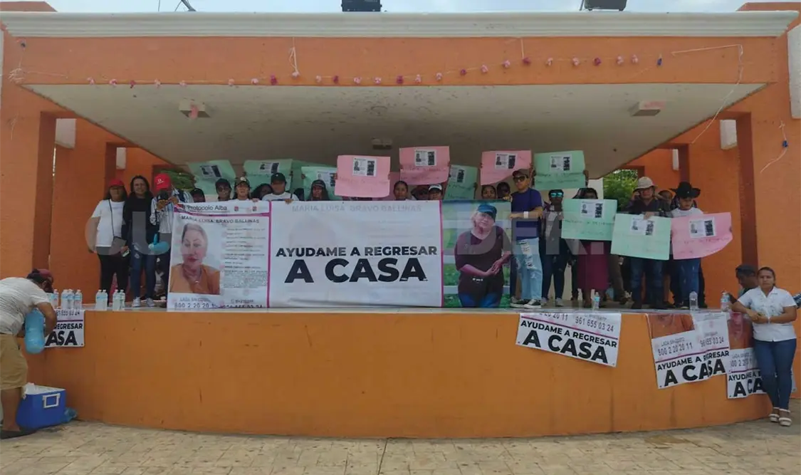Marchan en Huixtla por desaparición de mujer