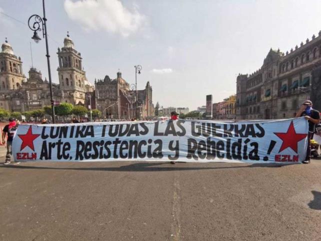 Base de apoyo del EZLN se manifestó en PN
