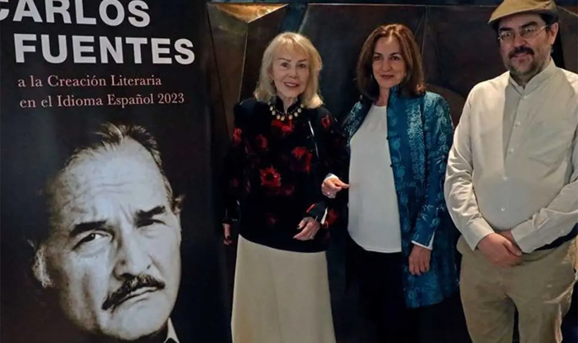Silvia Lemus, viuda de Carlos Fuentes. Cortesía