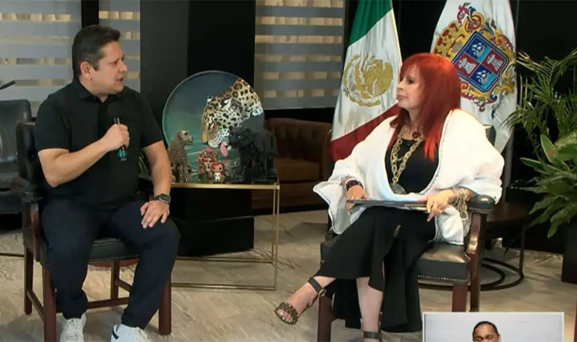 La gobernadora de Campeche cometió violencia política contra diputadas federales del PRI en su programa “El martes del jaguar”. Cortesía