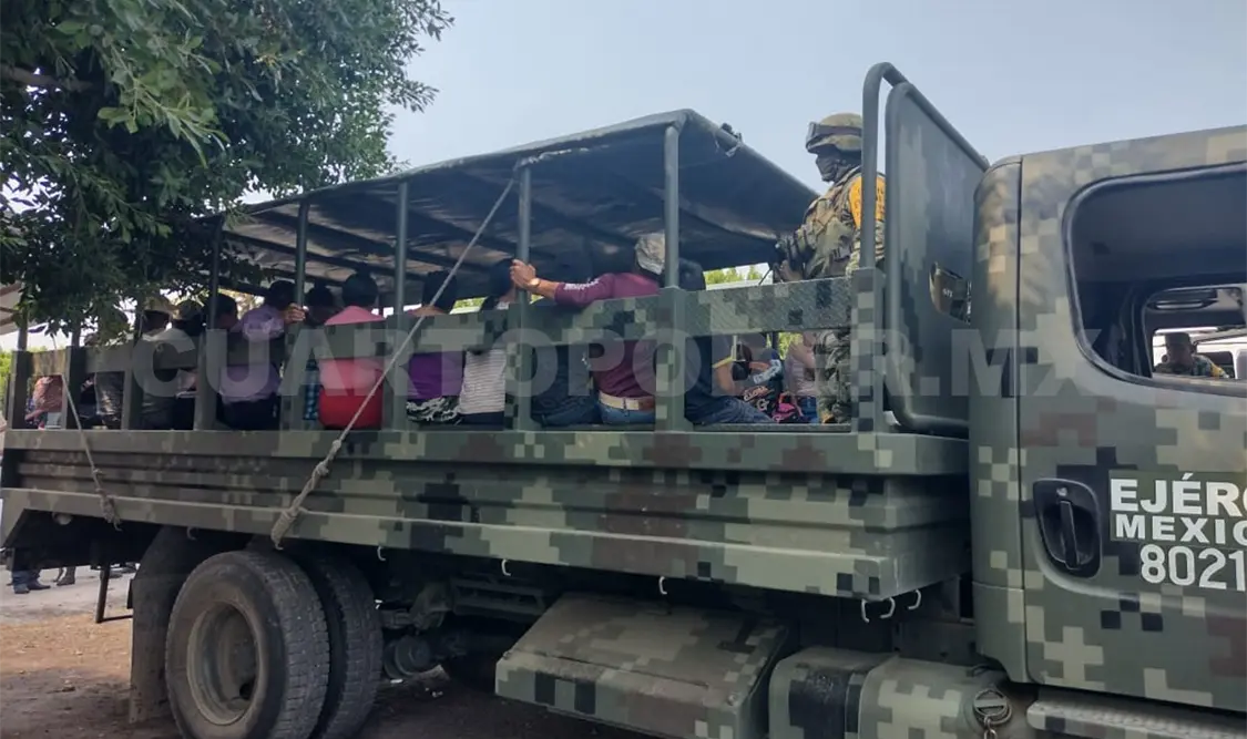 Retornan desplazados de Frontera Comalapa