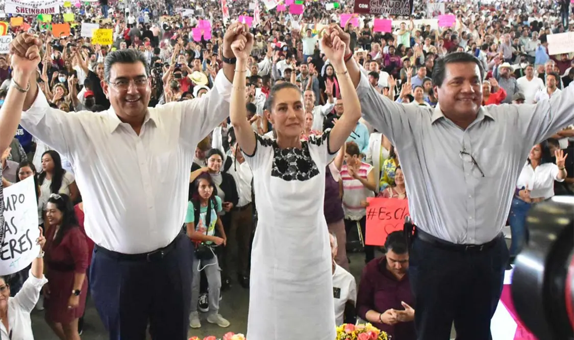 Ante cientos de personas, Claudia Sheinbaum aseguró que se viven tiempos extraordinarios en el país. Cortesía