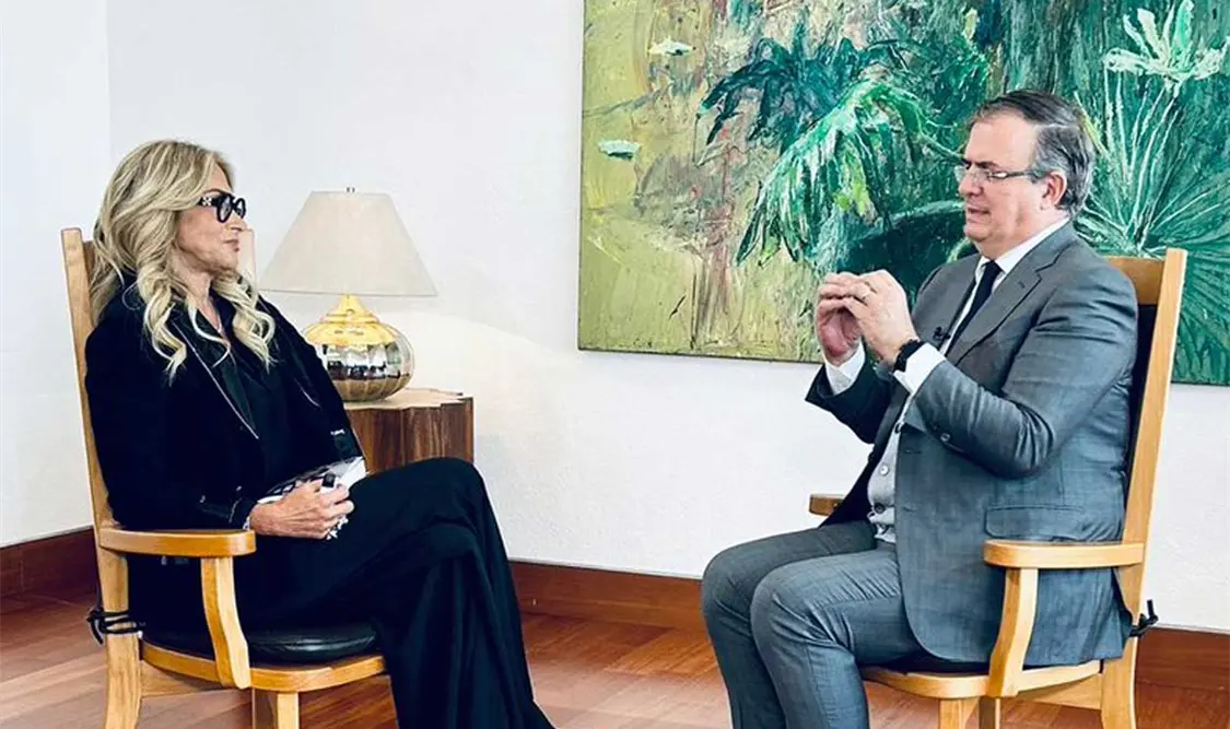 Marcelo Ebrard responde a las críticas de Adela Micha: “¿Y qué vas a hacer?”. Cortesía