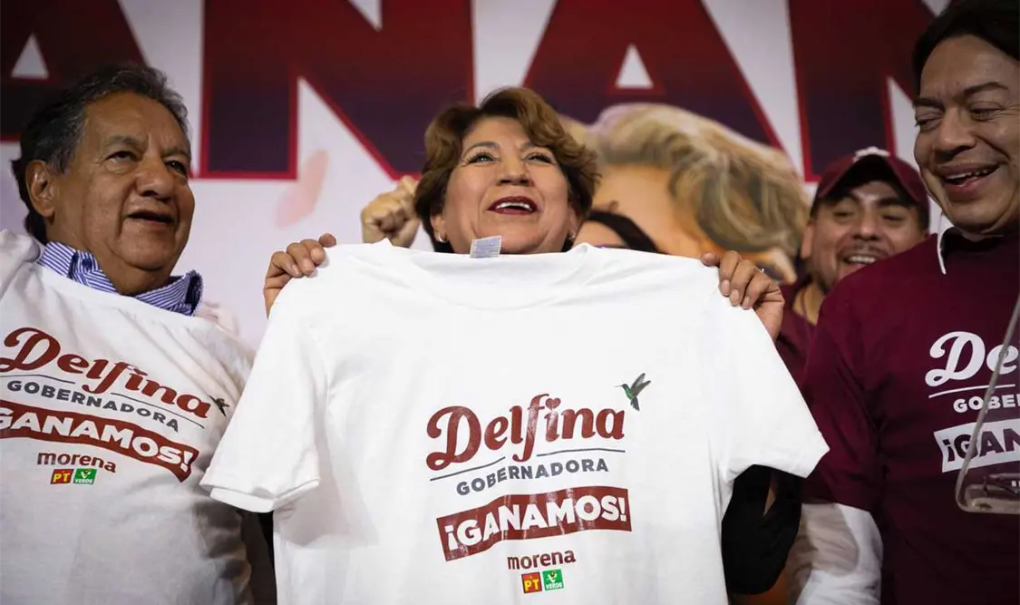 Delfina Gómez gana en el Estado de México