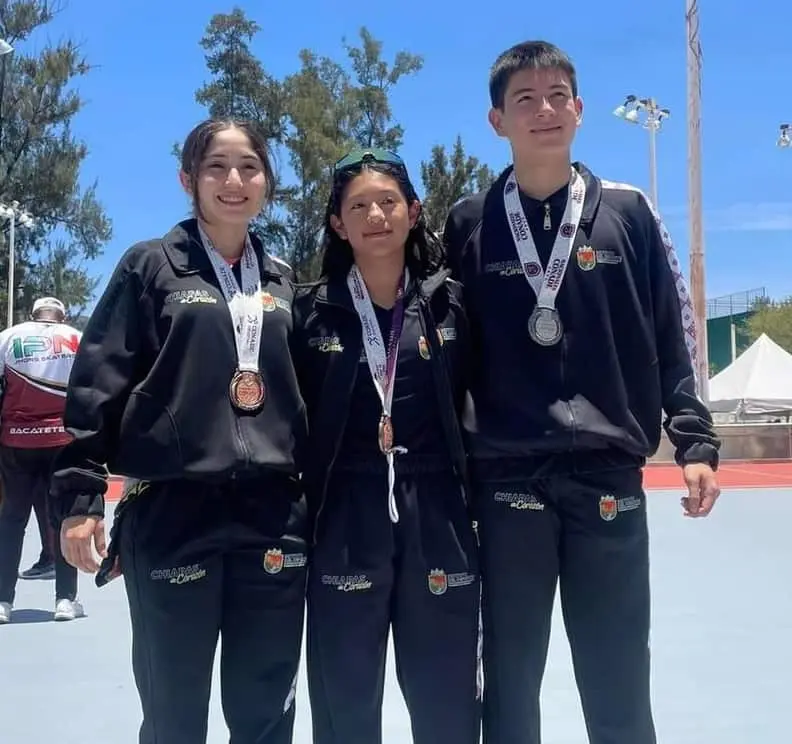 El Patinaje Sobre Ruedas de Chiapas abrió con cuatro medallas en los Juegos Nacionales Conade 2023. Cortesía