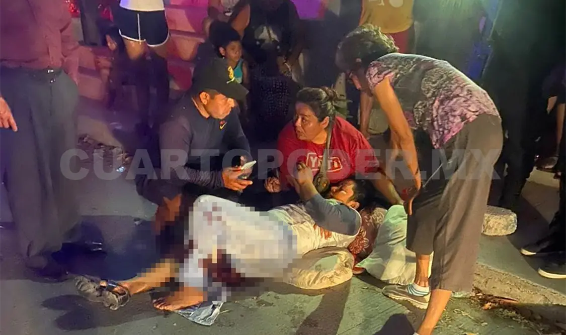 Motociclista es impactado y hospitalizado