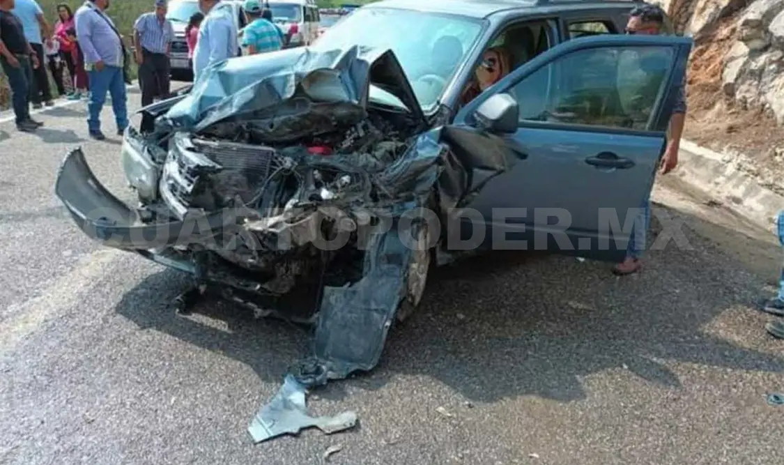 Encontronazo salda con cuatro personas heridas