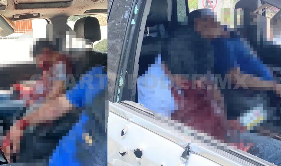 Rafaguean una camioneta; dos sujetos perdieron la vida
