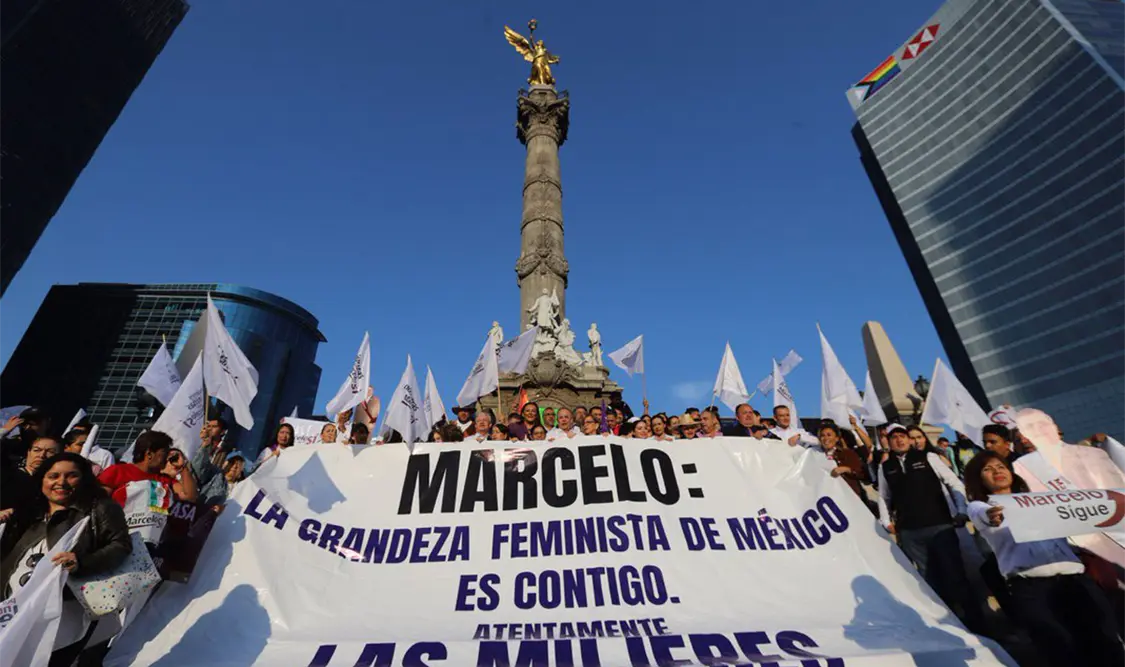 Lucía Mícher muestra su apoyo a Marcelo Ebrard
