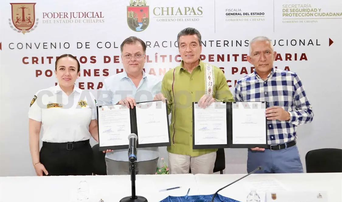 Atestigua convenio entre PJE, la FGE y la SsyPC