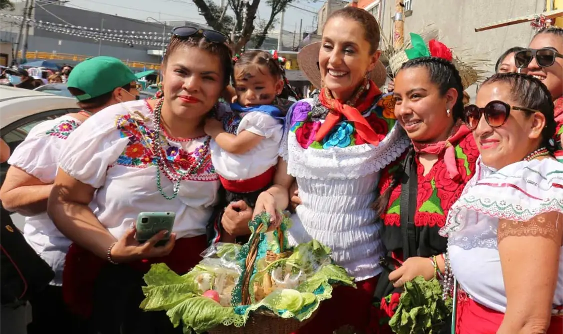 Será el 19 de junio cuando Sheinbaum se presente en Oaxaca, en donde participará en una calenda tradicional. Cortesía