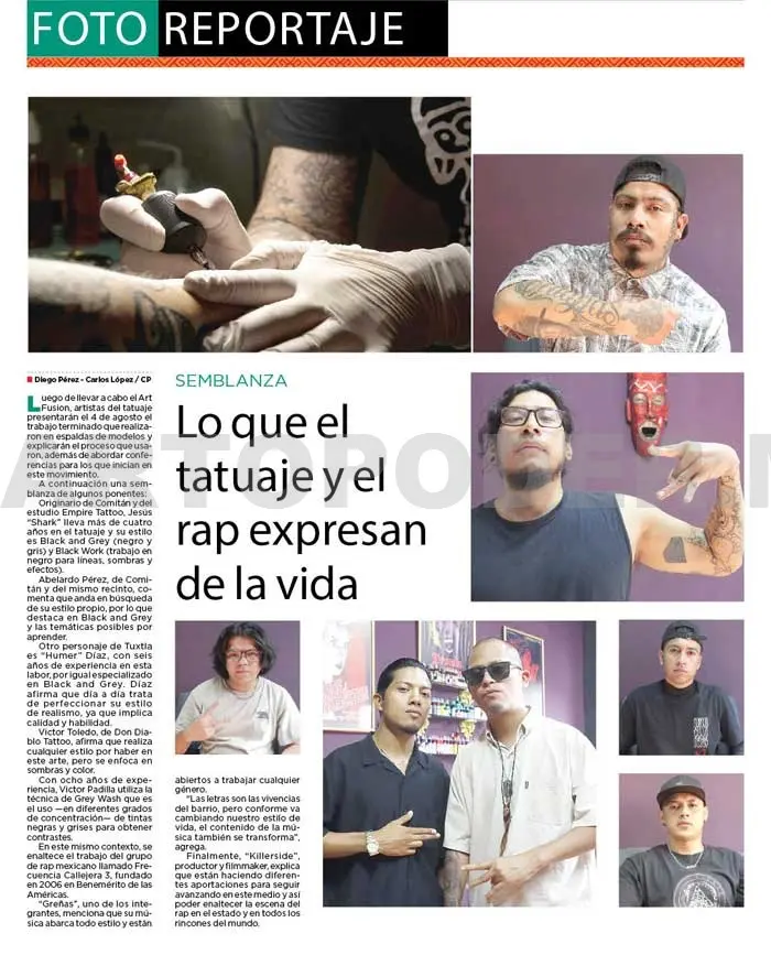 Lo que el tatuaje y el rap expresan de la vida