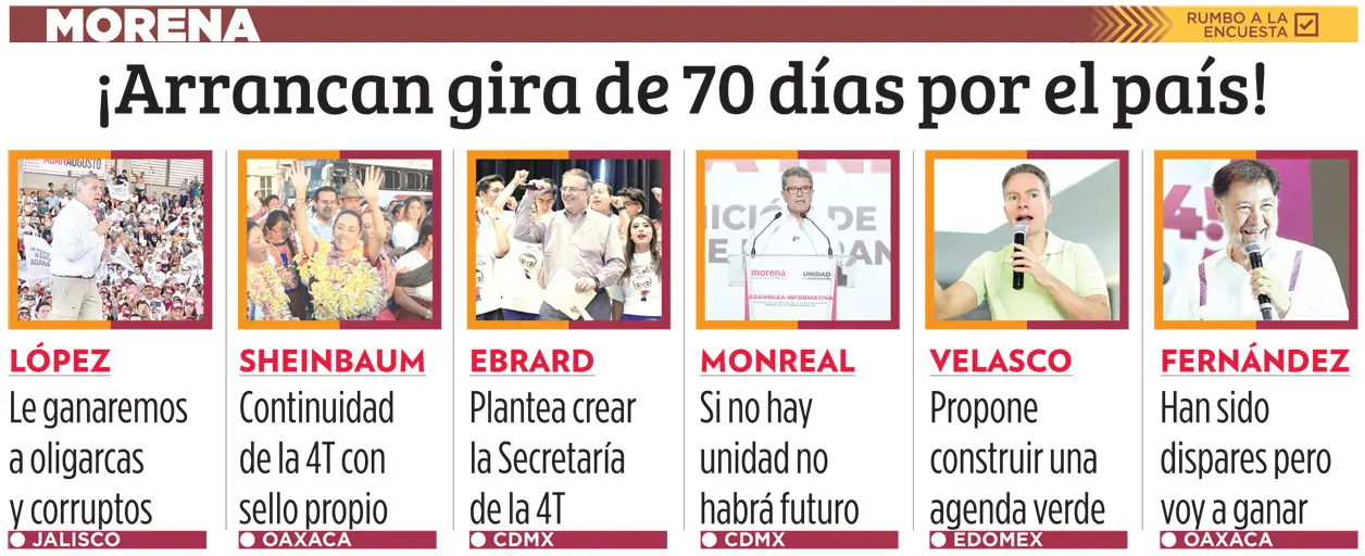 ¡Arrancan gira de 70 días por el país!