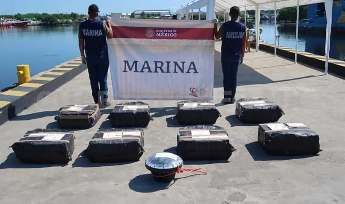 Decomisan alrededor de 320 paquetes de cocaína