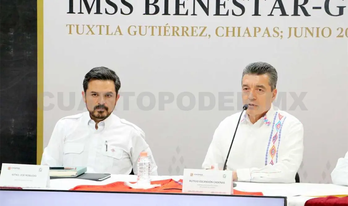 Rutilio Escandón y Zoé firman convenio en materia de salud