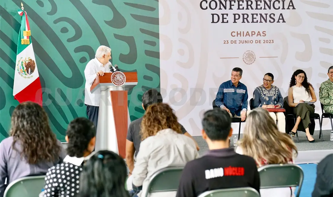 AMLO: buenos resultados en Chiapas, gracias a constancia de REC