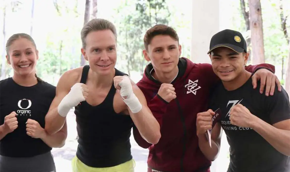 En la pista de corredores “El Sope”, Velasco recibió clases de los campeones mundiales. Cortesía