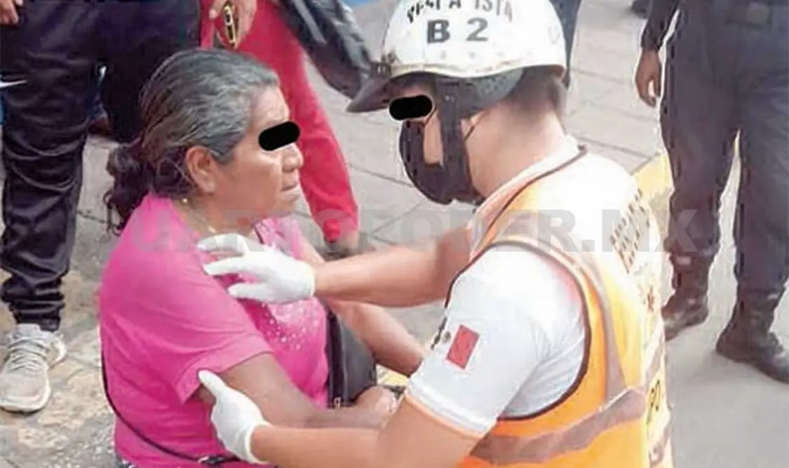 La mujer fue valorada por paramédicos de PC, pero se negó a ser trasladada a un hospital. Cortesía