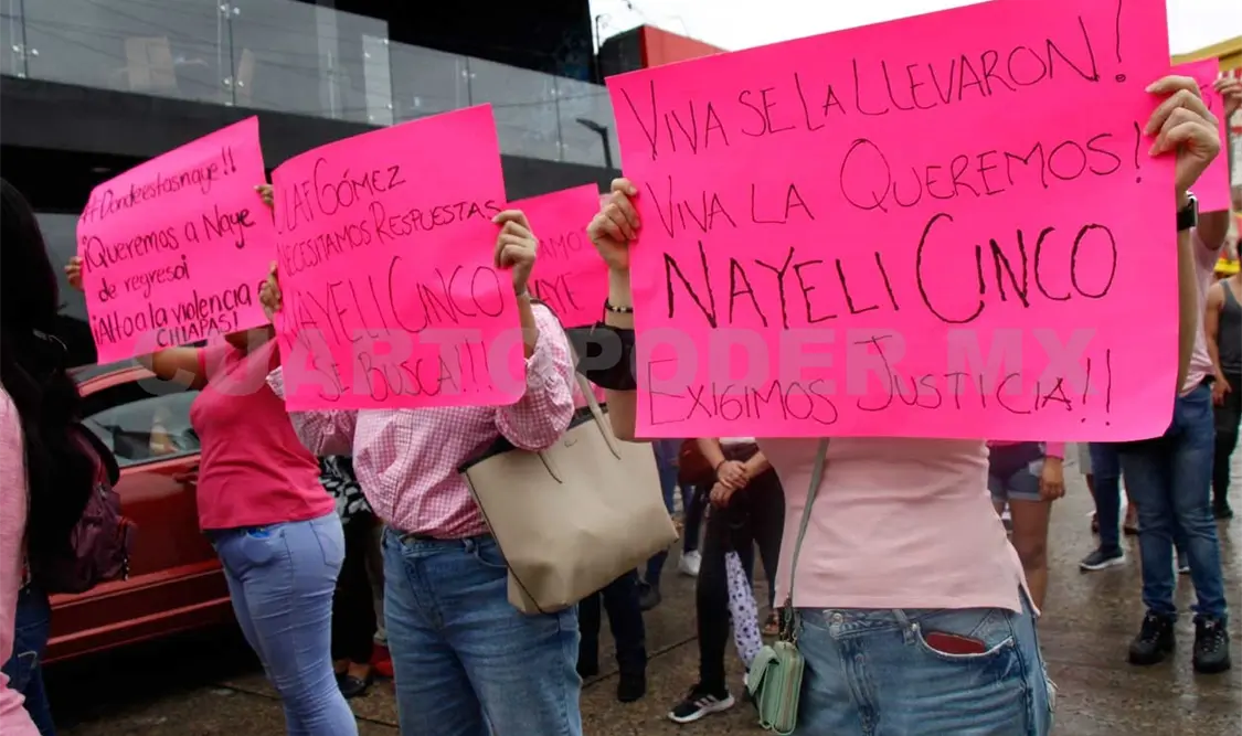 Marchan por Nayeli Cinco; exigen que regrese con vida