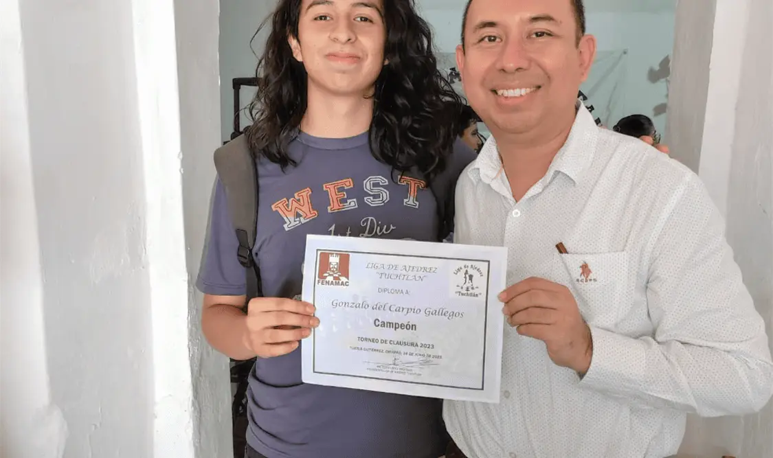 Gonzalo del Carpio, cuyo talento lo ha llevado a ser representante nacional sub-20, es el nuevo monarca de la Liga Tuchtlán. Cortesía