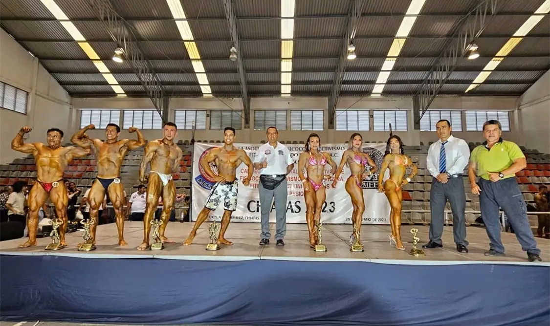 Titanes chiapanecos compiten en Oaxtepec