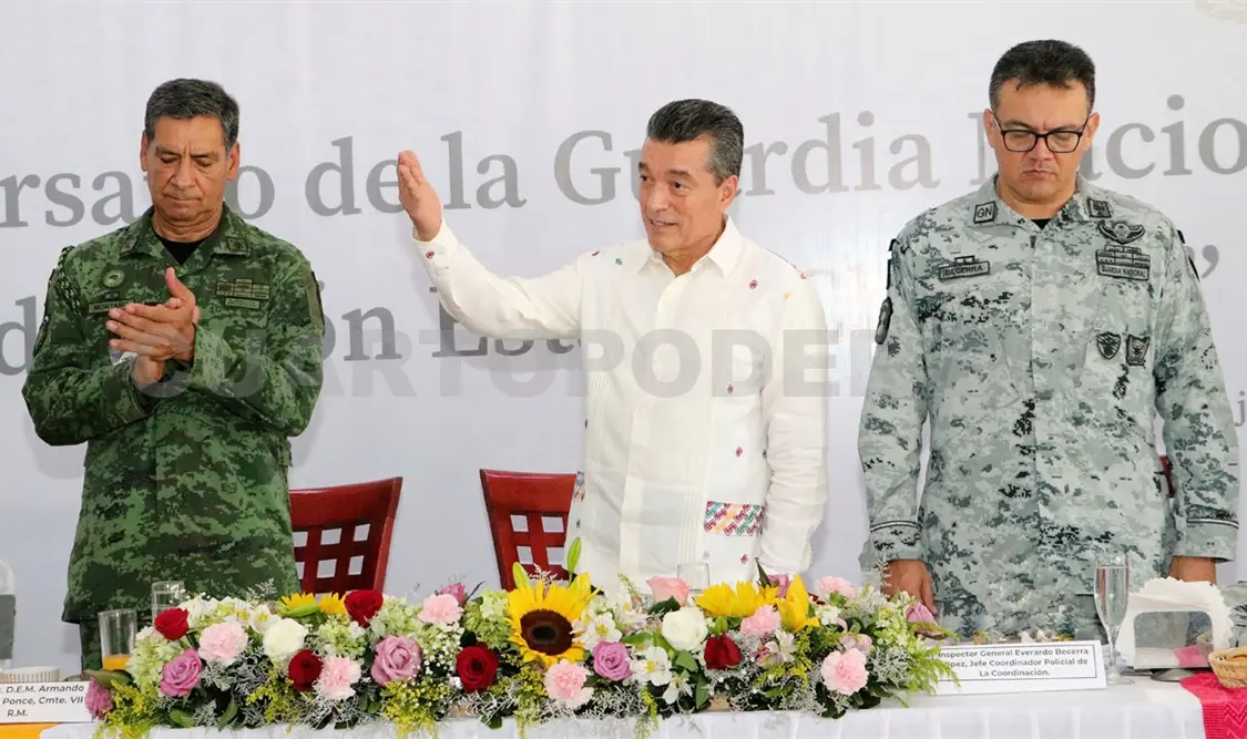 Asiste REC al aniversario de la Guardia Nacional